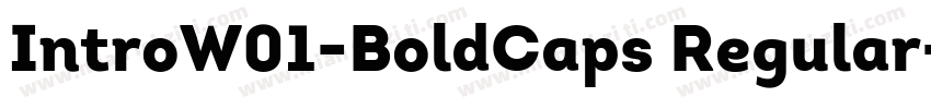 IntroW01-BoldCaps Regular字体转换